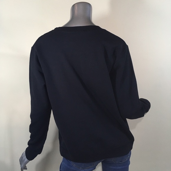 Vintage Owl Graphic Sweatshirt Women’s Size Medium Black Silver Grey Medium - Picture 5 of 7